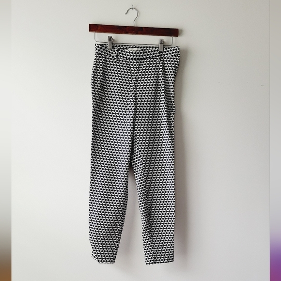 3/$25 🍓 H&M black and white skinny‎ formal pants size 4 - Picture 1 of 4